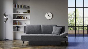 Illustration 3D rendering large luxury modern bright interiors L